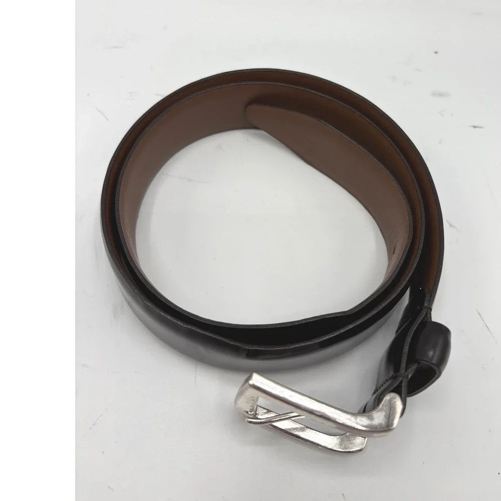 Allen Edmonds Men's Black Leather Dress Belt Size 34 Made in USA 19015